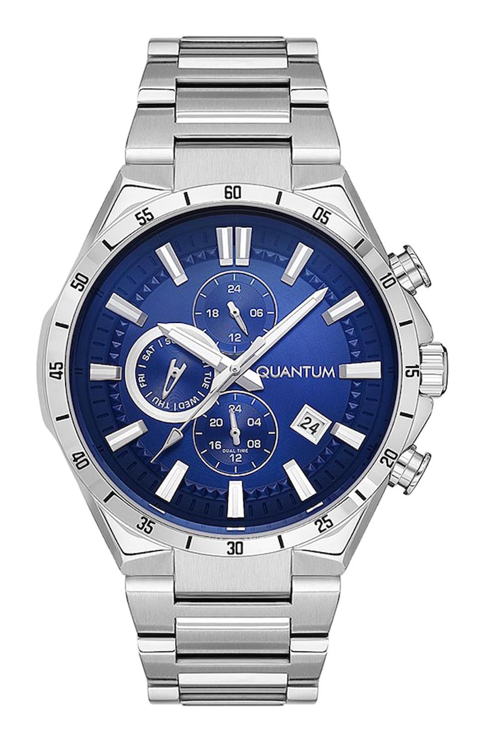 Quantum PWG936.390 Takvimli 45 mm Çelik Kordon Analog Erkek Kol Saati