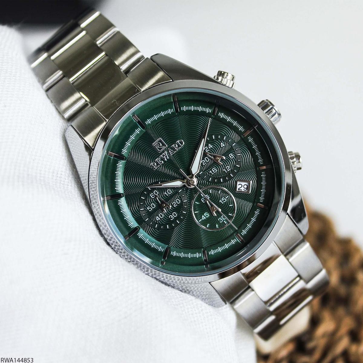 Reward RWA144853 Takvimli 43 mm Çelik Kordon Analog Erkek Kol Saati