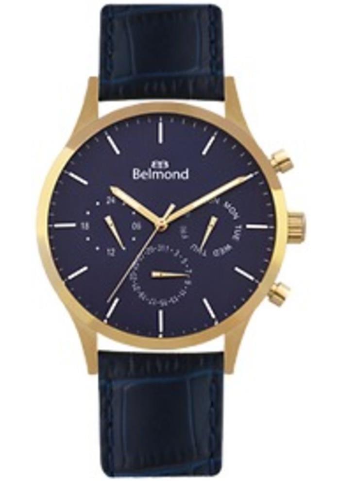 Belmond KNG562199 Takvimli 41-45 mm Lacivert Çelik Kordon Analog Erkek Kol Saati