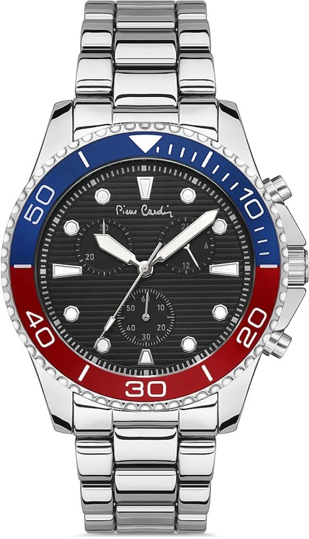 Pierre Cardin 800311F105 Takvimli 44 mm Çelik Kordon Analog Erkek Kol Saati