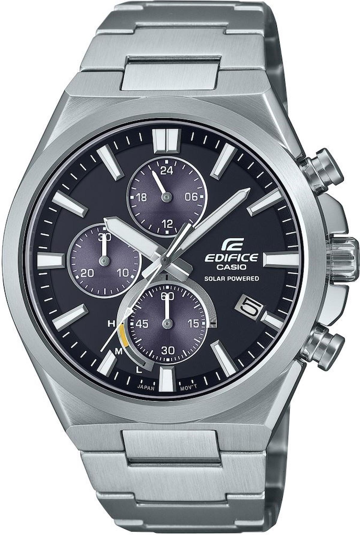 Casio EQS-950D-1AVUDF Takvimli 44 mm Çelik Kordon Analog Erkek Kol Saati