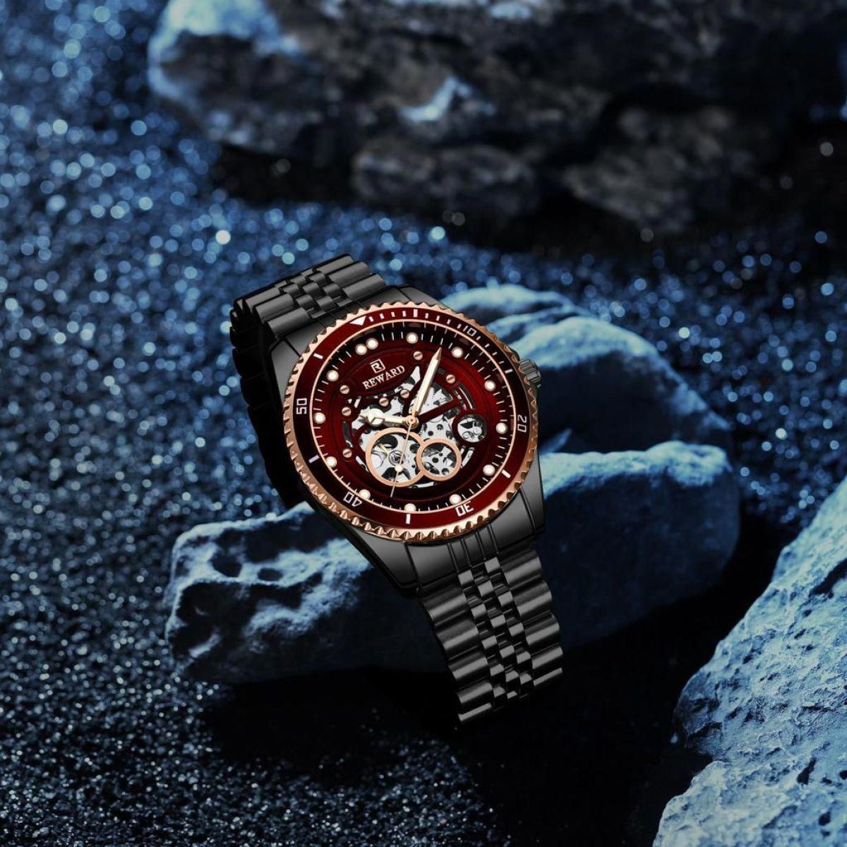 Reward S1897.D4 44 mm Siyah Metal Kordon Analog Erkek Kol Saati