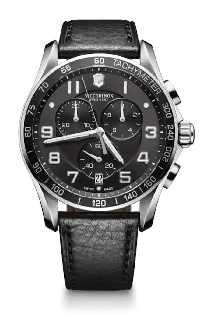Victorinox Swiss Army 241651 Pusulalı Takvimli 45 mm Siyah Deri Kordon Analog Kol Saati