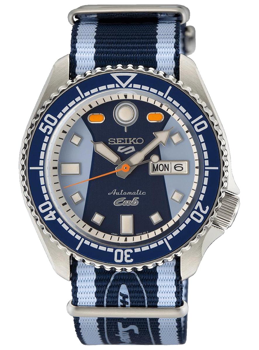 Seiko SRPK37K Takvimli 43 mm Mavi Kanvas Kordon Analog Erkek Kol Saati