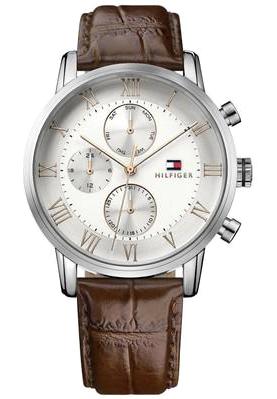 Tommy Hilfiger TH1791400 Takvimli 44 mm Kahverengi Deri Kordon Analog Erkek Kol Saati