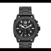 Fossil FFS4927 Takvimli 45 mm Siyah Çelik Kordon Analog Erkek Kol Saati