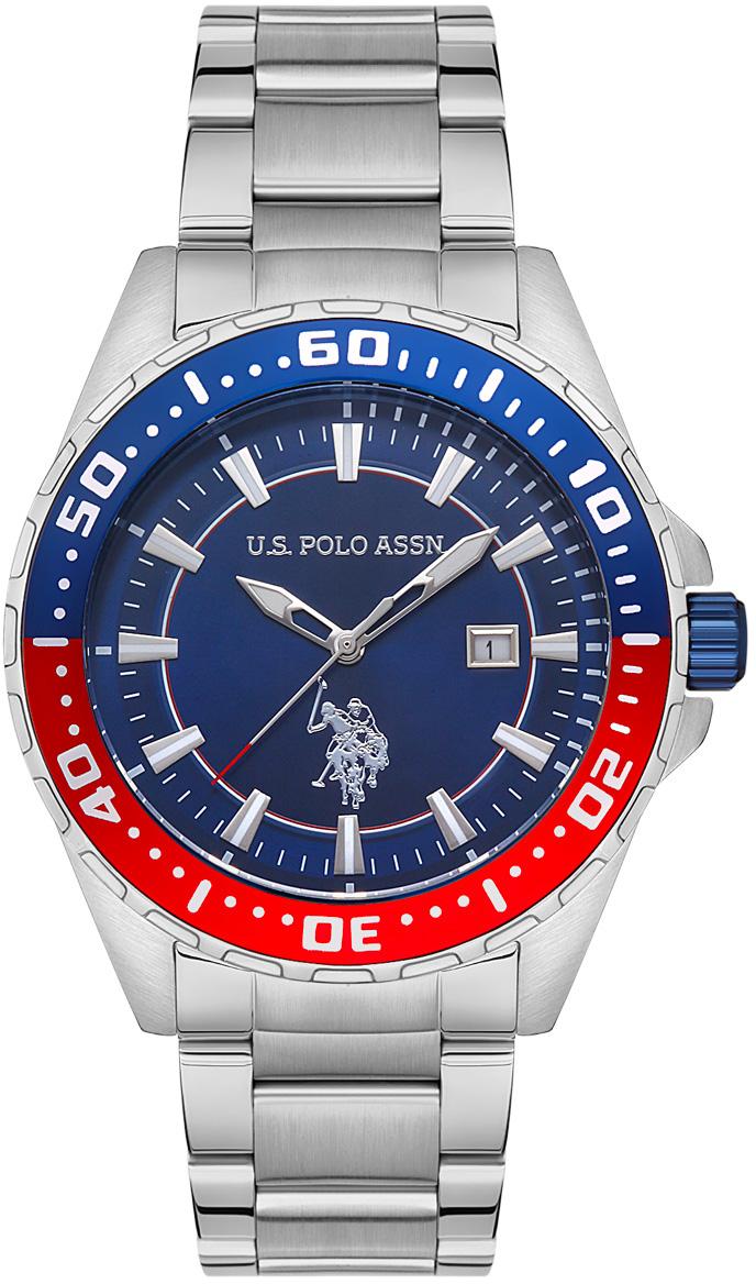 U.S. Polo Assn USPA1041-02 Takvimli 44 mm Çelik Kordon Analog Erkek Kol Saati