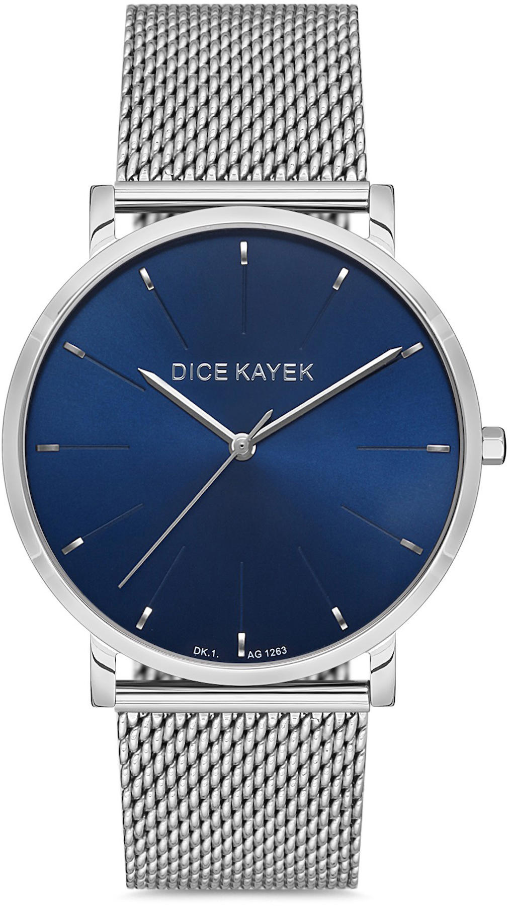 Dice Kayek DK.1.AG1263.03 Takvimli 42 mm Çelik Kordon Analog Kol Saati