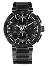Tommy Hilfiger TH1792119 44 mm Siyah Çelik Kordon Analog Erkek Kol Saati