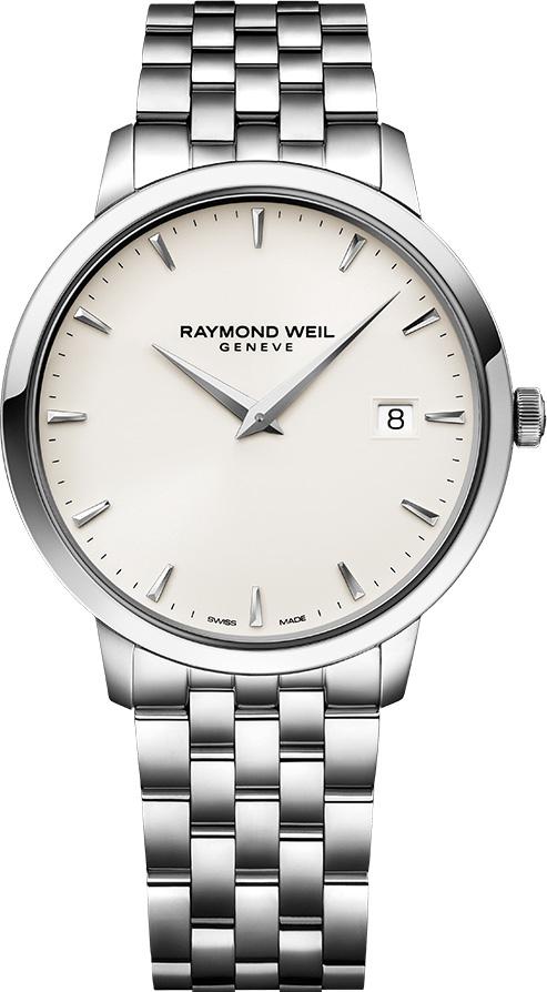 Raymond Weil 5588-ST-40001 Takvimli 42 mm Çelik Kordon Analog Kol Saati