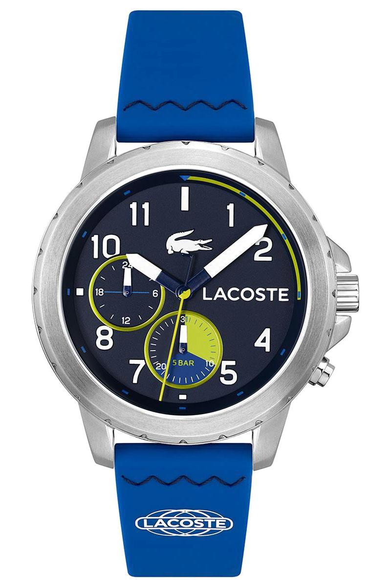 Lacoste LAC2011205 Takvimli 44 mm Lacivert Silikon Kordon Analog Erkek Kol Saati