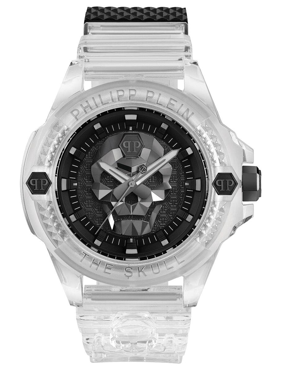 Philipp Plein PWWAA0423 44 mm Beyaz Silikon Kordon Analog Erkek Kol Saati