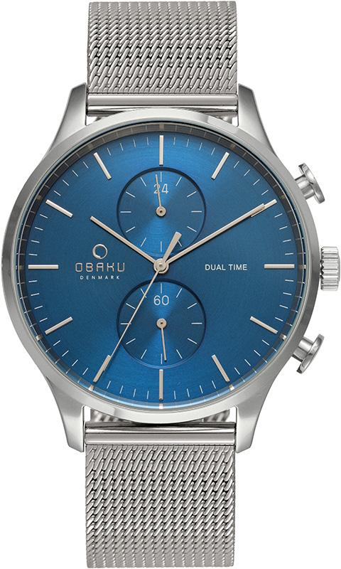 Obaku Denmark V196GUCLMC Takvimli 42 mm Çelik-Hasır Kordon Analog Kol Saati