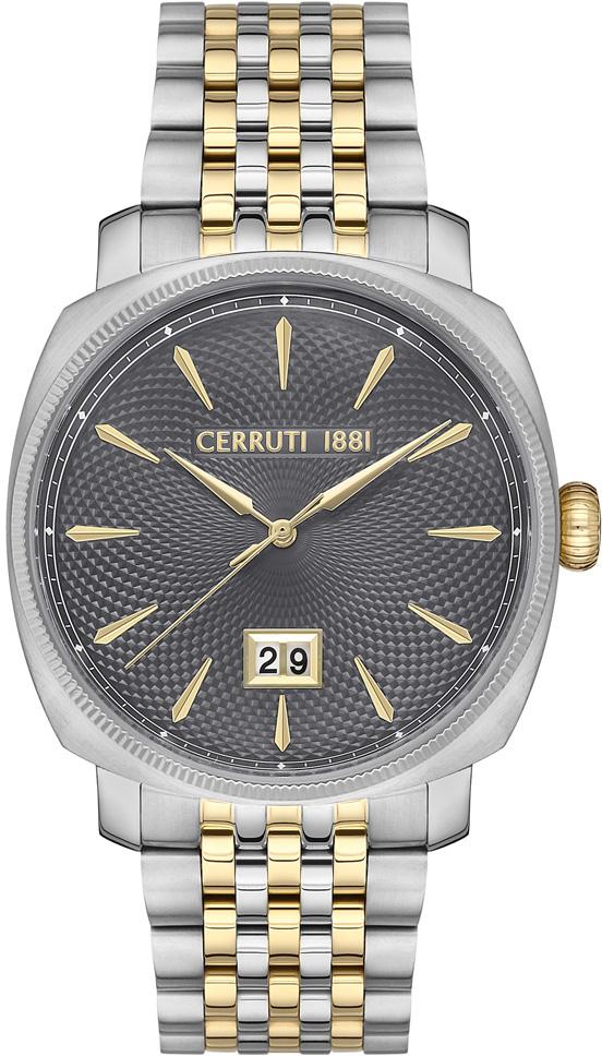 Cerruti 1881 CIWGH2111704 Takvimli Altın-Çelik Kordon Analog Erkek Kol Saati