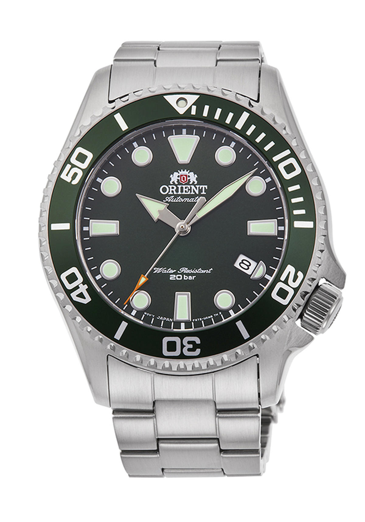 Orient RA-AC0K02E10B Takvimli 44 mm Çelik Kordon Analog Erkek Kol Saati