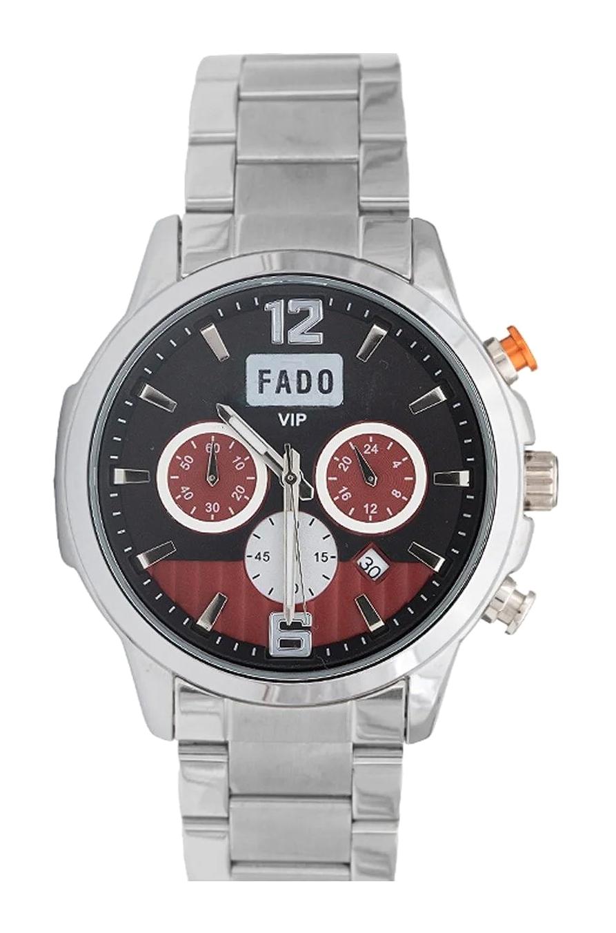 Q&Q RH 0107 Takvimli Gri Kordon Analog Kol Saati
