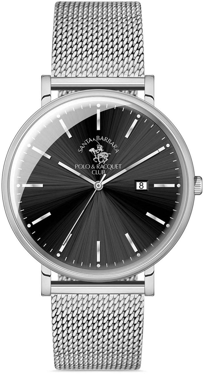 Santa Barbara Polo & Racquet Club SB.1.10292.2 Takvimli 42 mm Çelik Kordon Analog Erkek Kol Saati