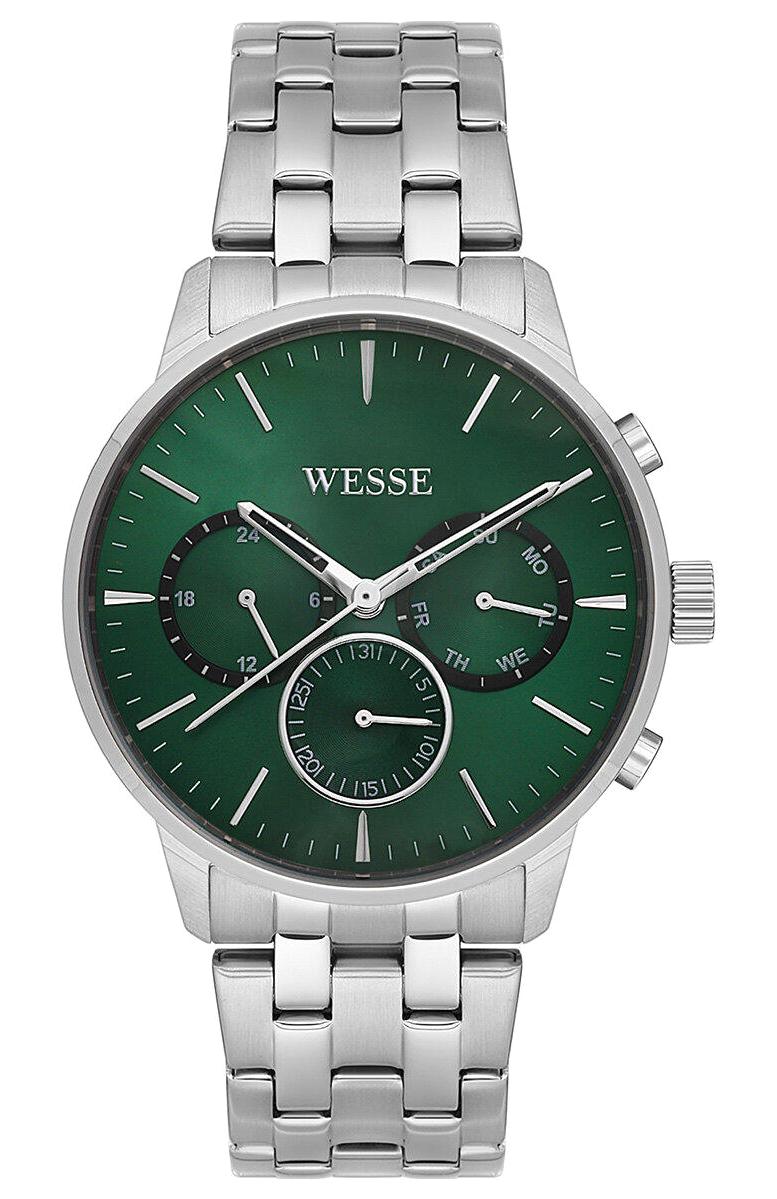 Wesse WWG205608 Pusulalı Takvimli 43 mm Çelik Kordon Analog Erkek Kol Saati