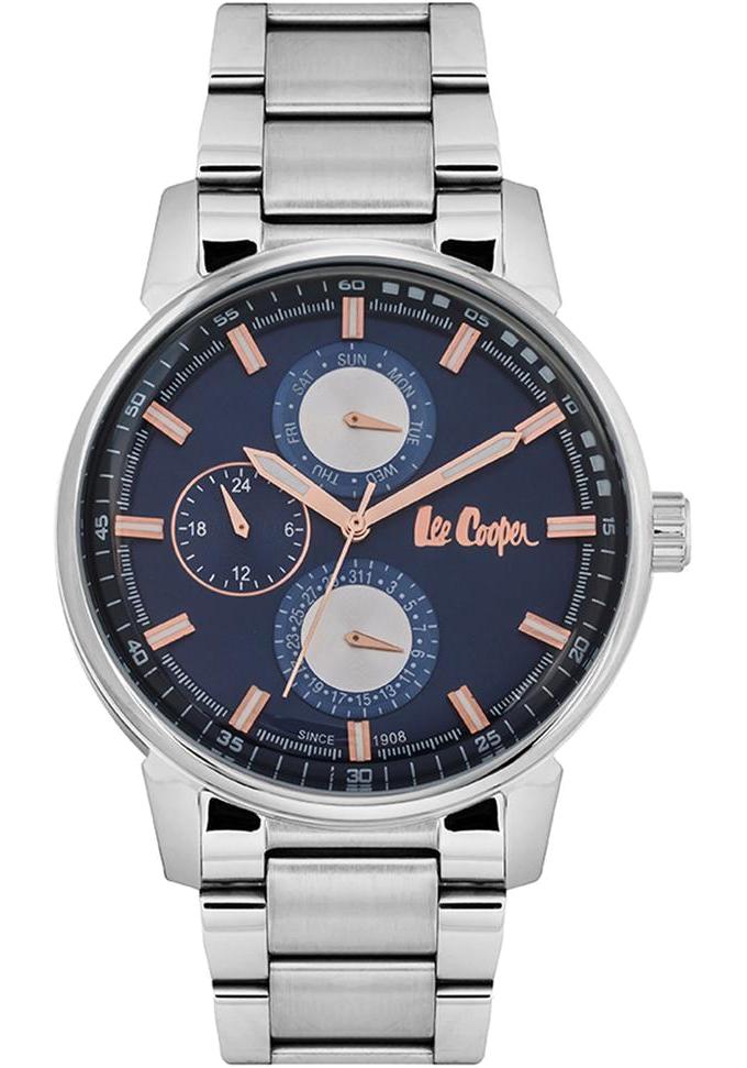 Lee Cooper LC06581.390 Takvimli 44 mm Çelik Kordon Analog Erkek Kol Saati