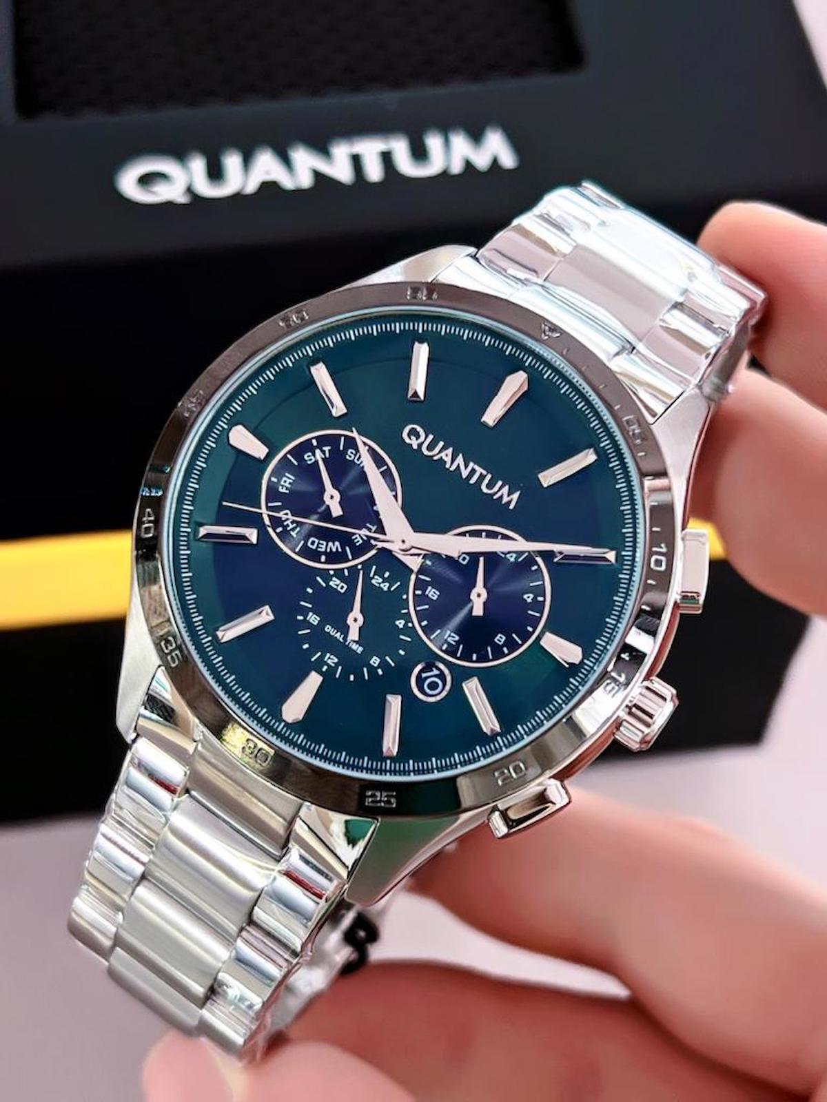 Quantum QUT.107 Su Geçirmez 41-45 mm Çelik Kordon Analog Kol Saati