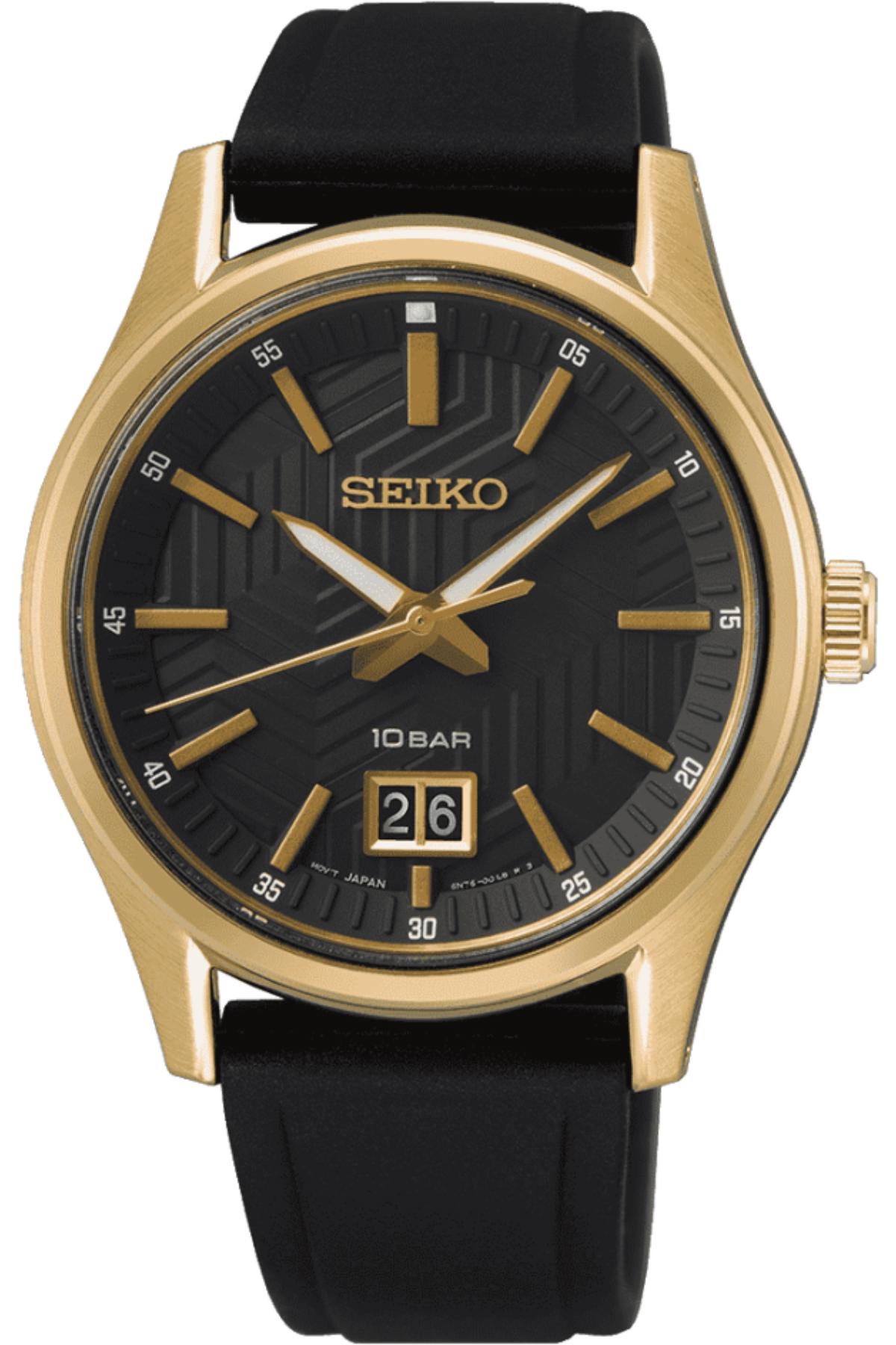 Seiko SUR560P Takvimli 40 mm Siyah Çelik Kordon Analog Erkek Kol Saati