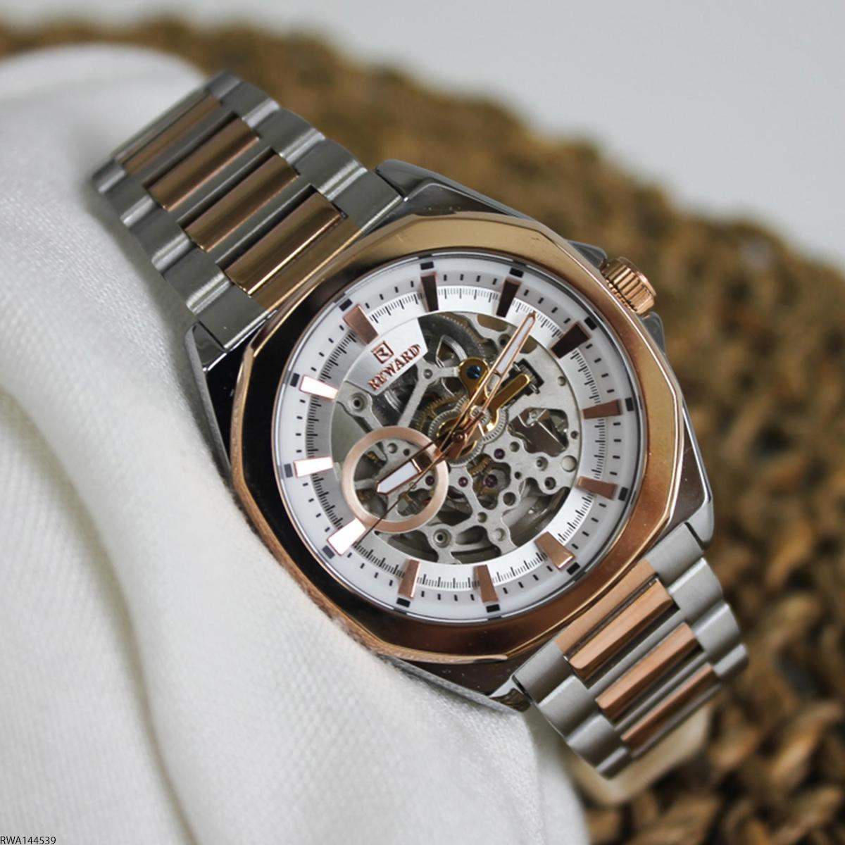 Reward RWA144539 45 mm Gri-Rose Gold Çelik Kordon Analog Erkek Kol Saati
