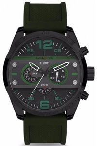 Quark QC-280BL-1A3 Takvimli 34 mm Yeşil Plastik Kordon Analog Kol Saati