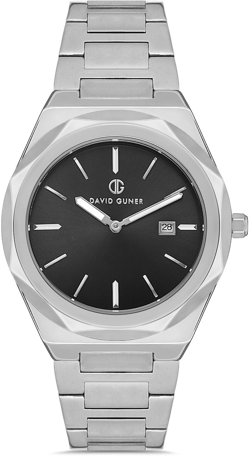 David Guner DG-8620GA-A2 Takvimli 42 mm Metal Kordon Analog Kol Saati