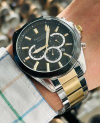 Ferrucci FC.13708TM.03 Takvimli 43 mm Altın-Çelik Kordon Analog Erkek Kol Saati