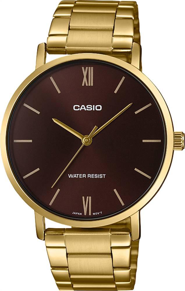 Casio MTP-VT01G-5BUDF 40 mm Altın Çelik Kordon Analog Erkek Kol Saati