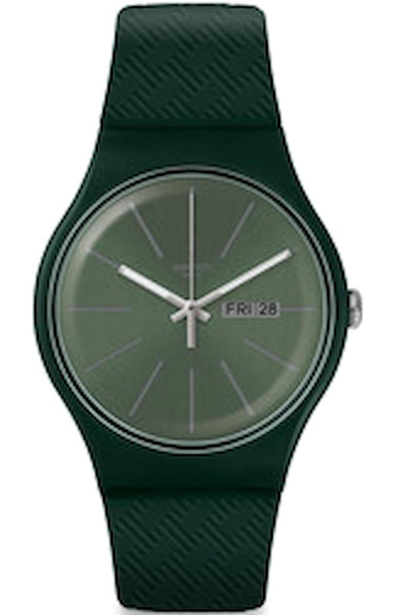 Swatch SUOG710 Takvimli 42 mm Yeşil Çelik Kordon Analog Erkek Kol Saati