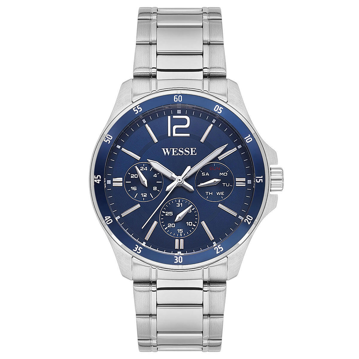Wesse WWG208802 Pusulalı Takvimli 43 mm Çelik Kordon Analog Erkek Kol Saati