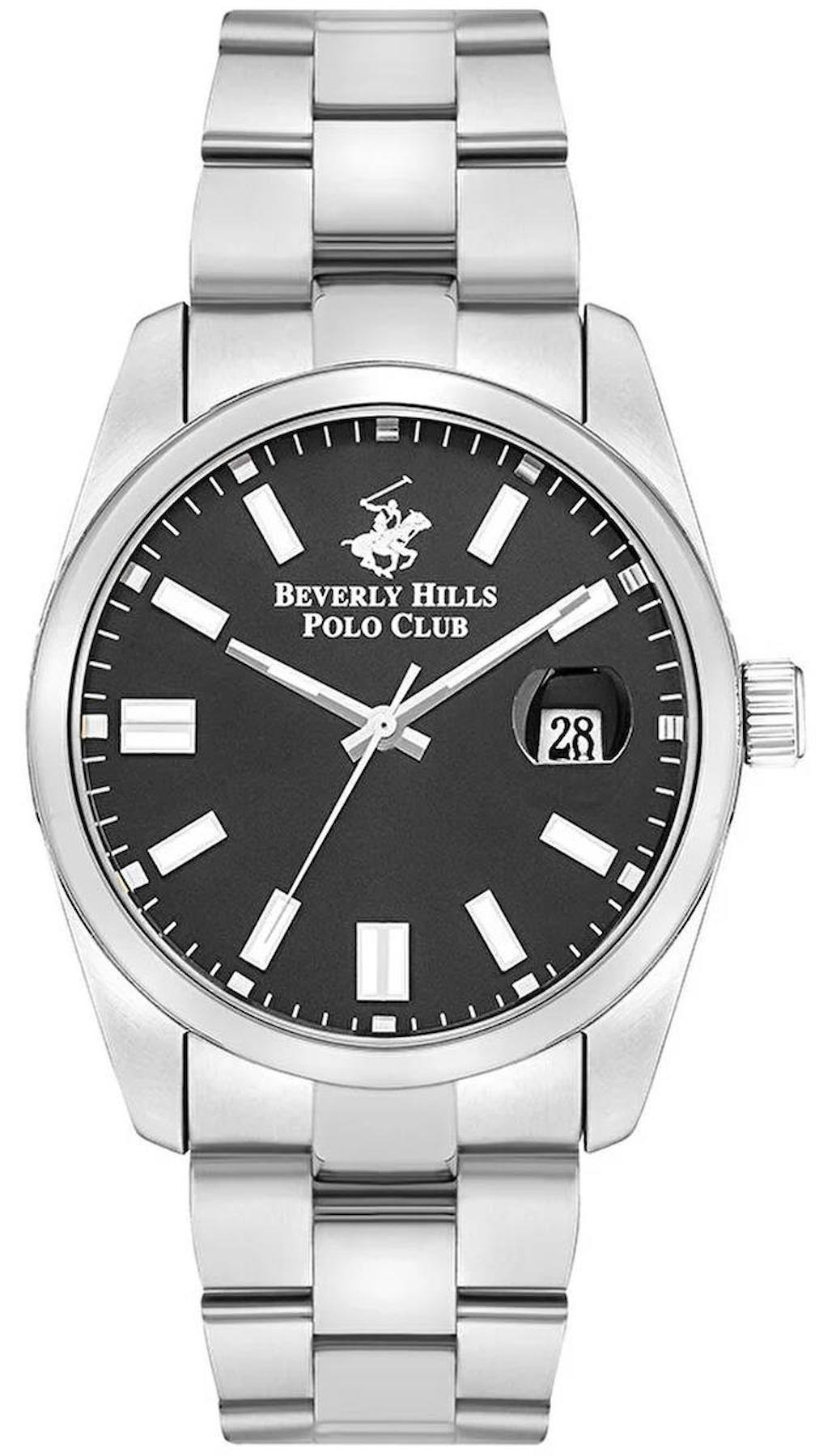 Beverly Hills Polo Club BP3373X350 Takvimli 41 mm Çelik Kordon Analog Erkek Kol Saati