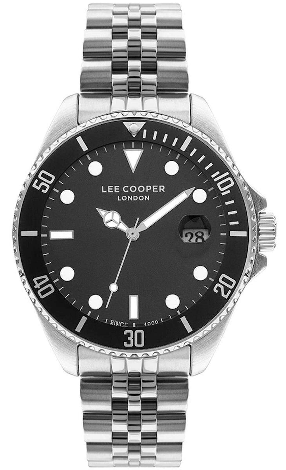 Lee Cooper LC07594.350 Takvimli 44 mm Çelik Kordon Analog Erkek Kol Saati