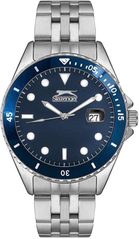 Slazenger SL.09.1932.1.04 Takvimli 43 mm Çelik Kordon Analog Erkek Kol Saati