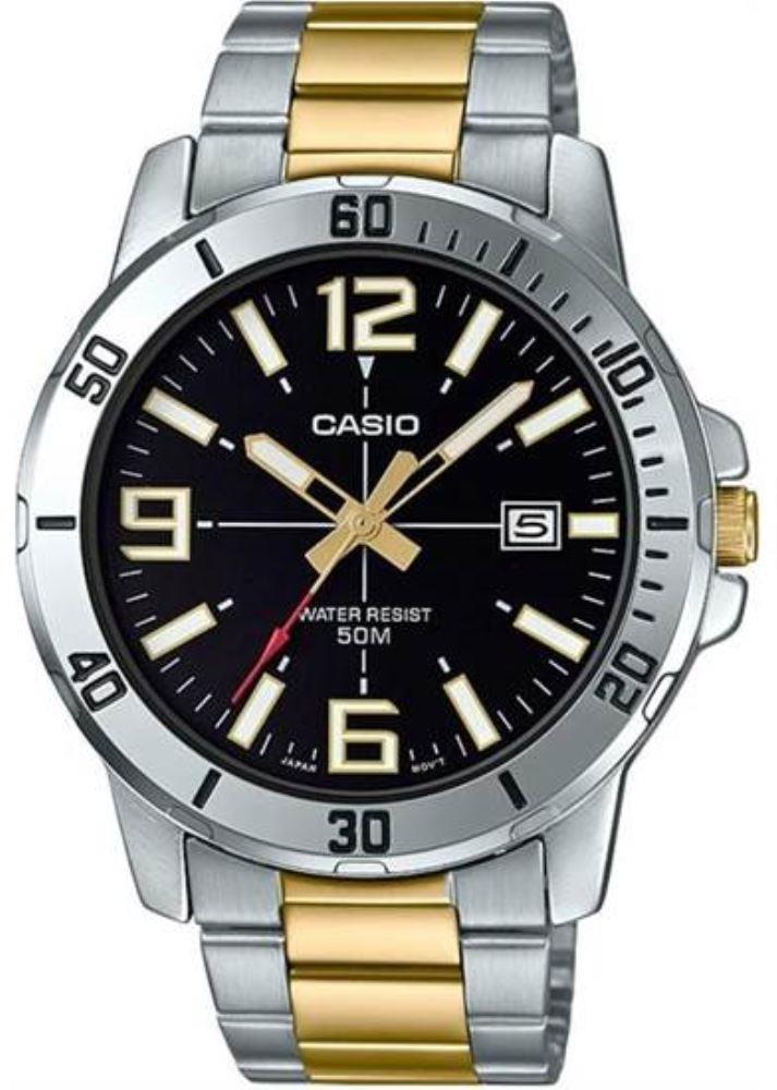 Casio MTP-VD01SG-1BVUDF Takvimli 39 mm Altın-Çelik Kordon Analog Erkek Kol Saati