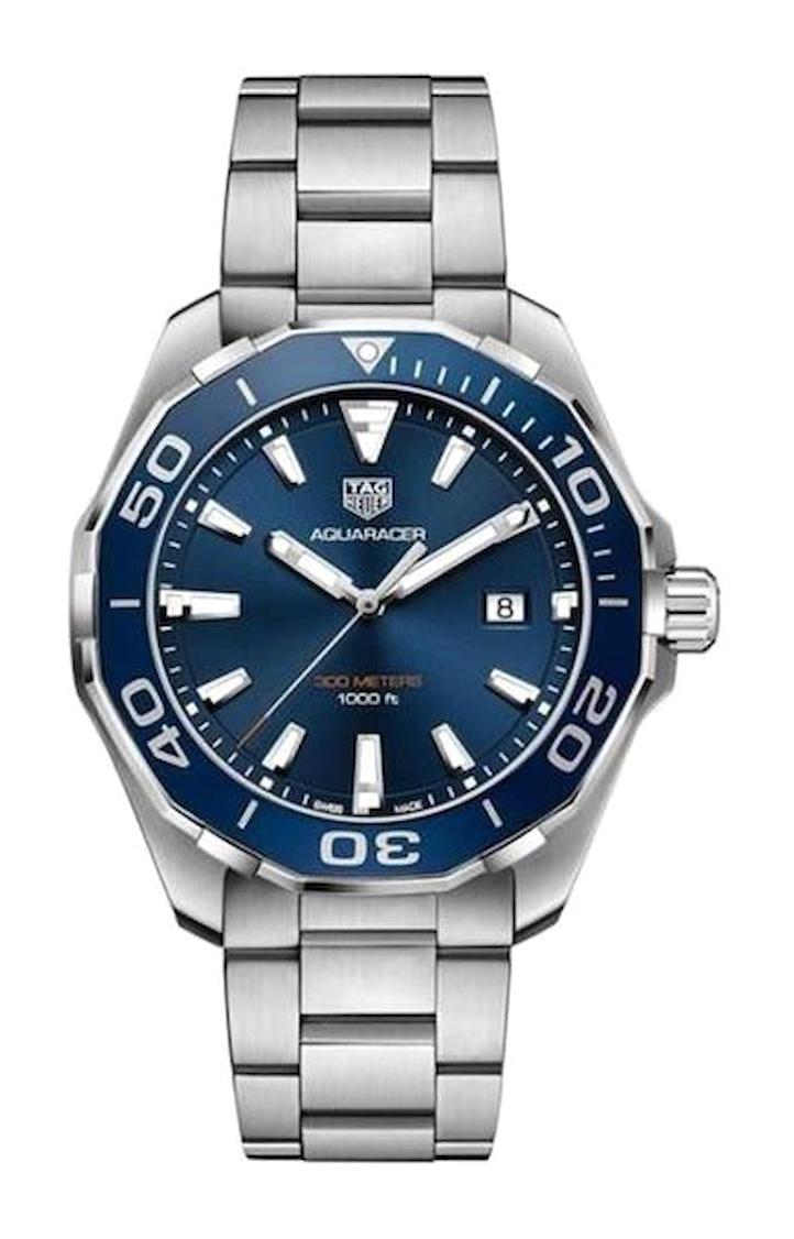 Tag Heuer AQUARACER WAY101C.BA0746 Takvimli 44 mm Çelik Kordon Analog Kol Saati