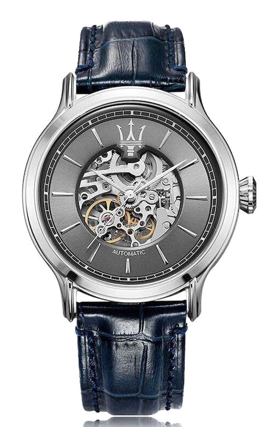 Maserati R8821118002 42 mm Lacivert Deri Kordon Analog Erkek Kol Saati