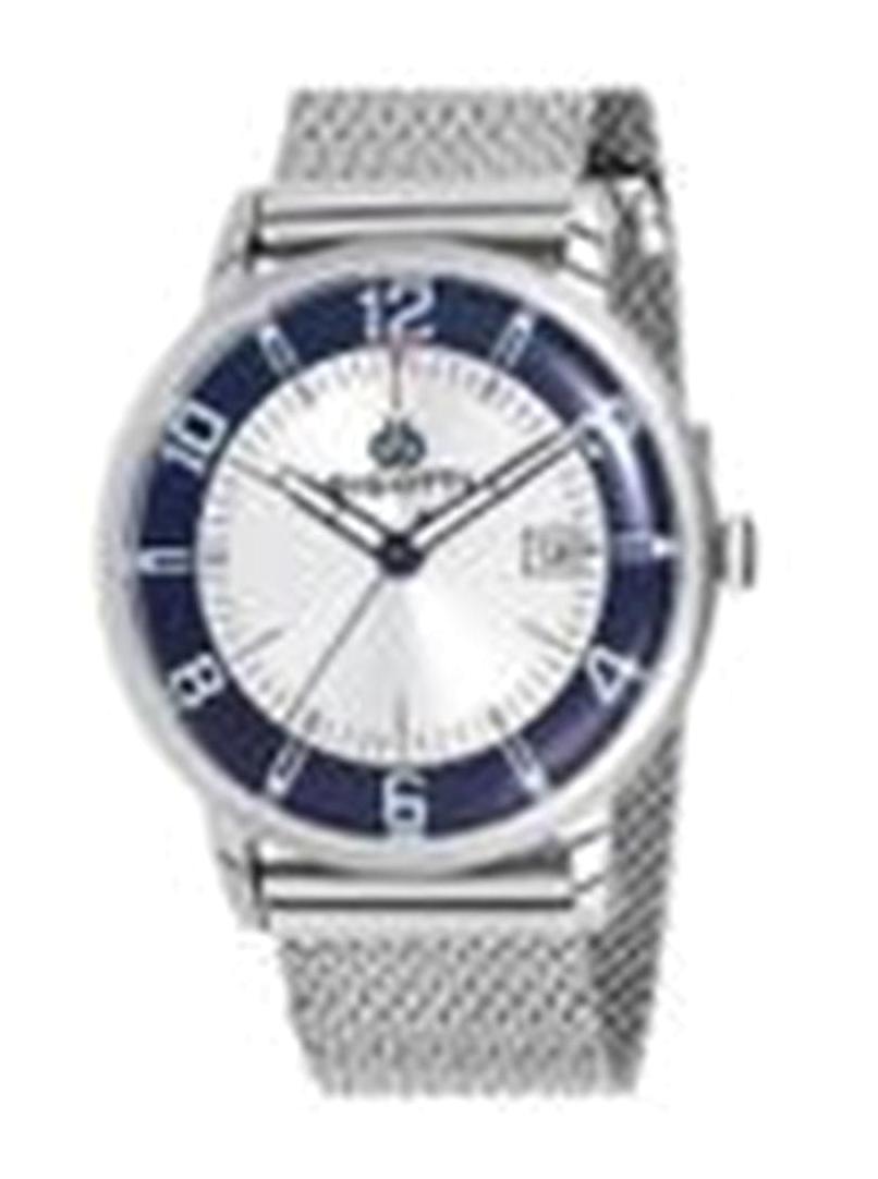 Bigotti BGT0182-1 Takvimli 44 mm Çelik-Hasır Kordon Analog Erkek Kol Saati