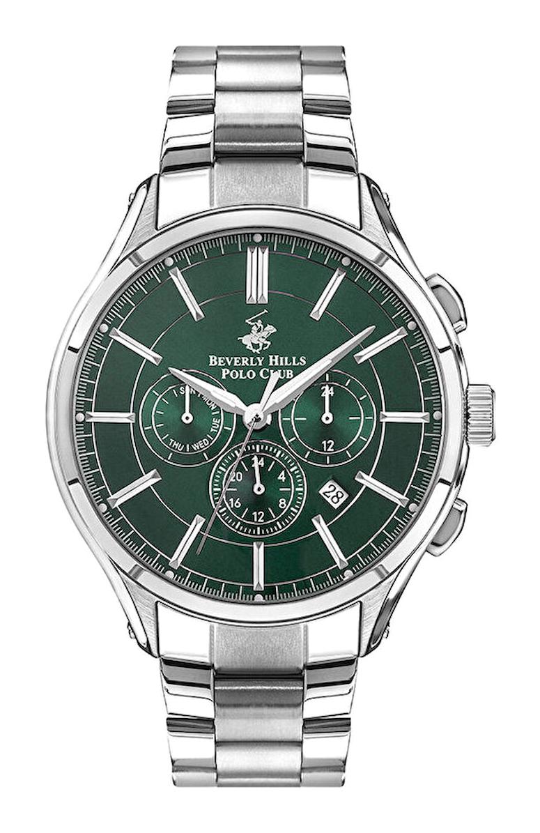 Beverly Hills Polo Club BP3304X370 46 mm Çelik Kordon Analog Erkek Kol Saati