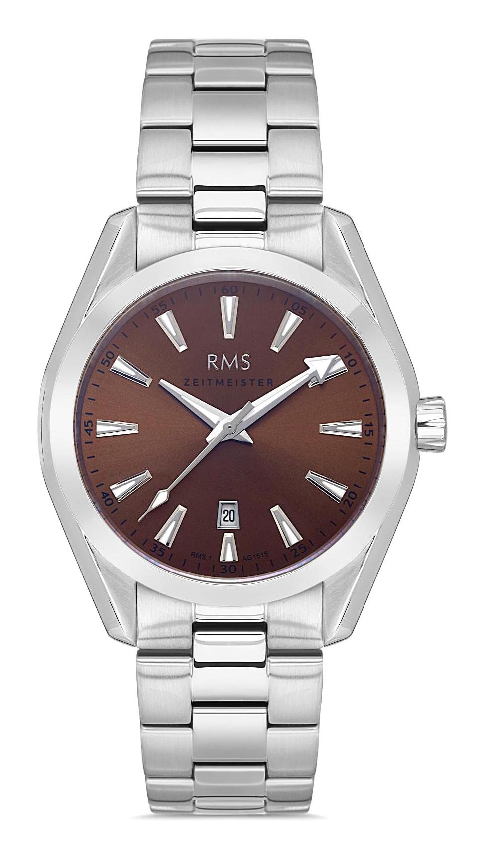 Romanson RMS.1.AG1515.01 Takvimli 42 mm Çelik Kordon Analog Erkek Kol Saati