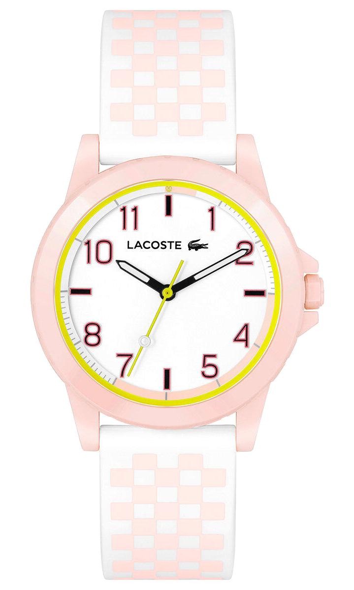 Lacoste LAC2020147 36 mm Beyaz-Pembe Silikon Kordon Analog Kol Saati