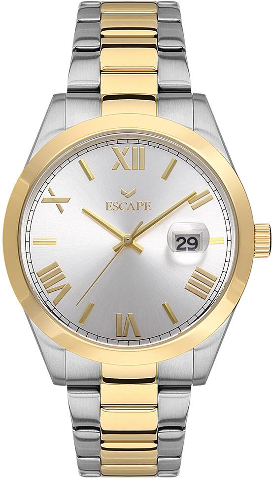 Escape ESCP102502 Takvimli 43 mm Altın-Çelik Kordon Analog Erkek Kol Saati