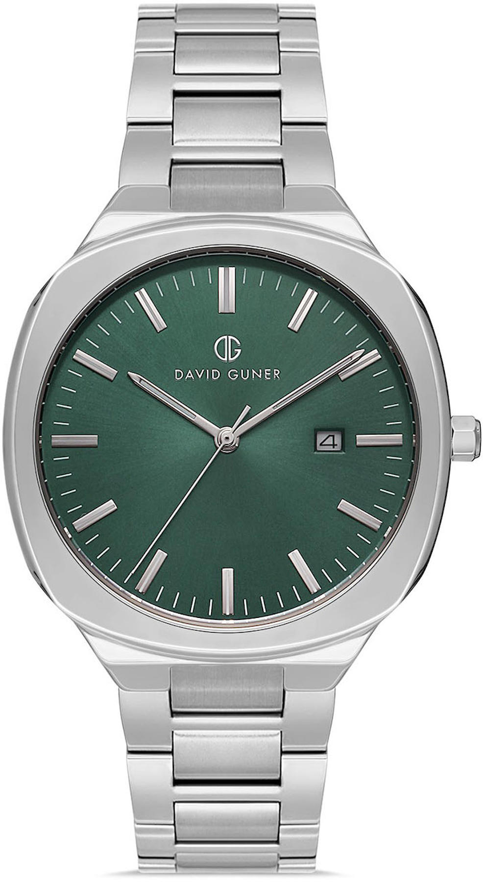 David Guner DG-8413GA-A10 Takvimli 42 mm Çelik Kordon Analog Kol Saati