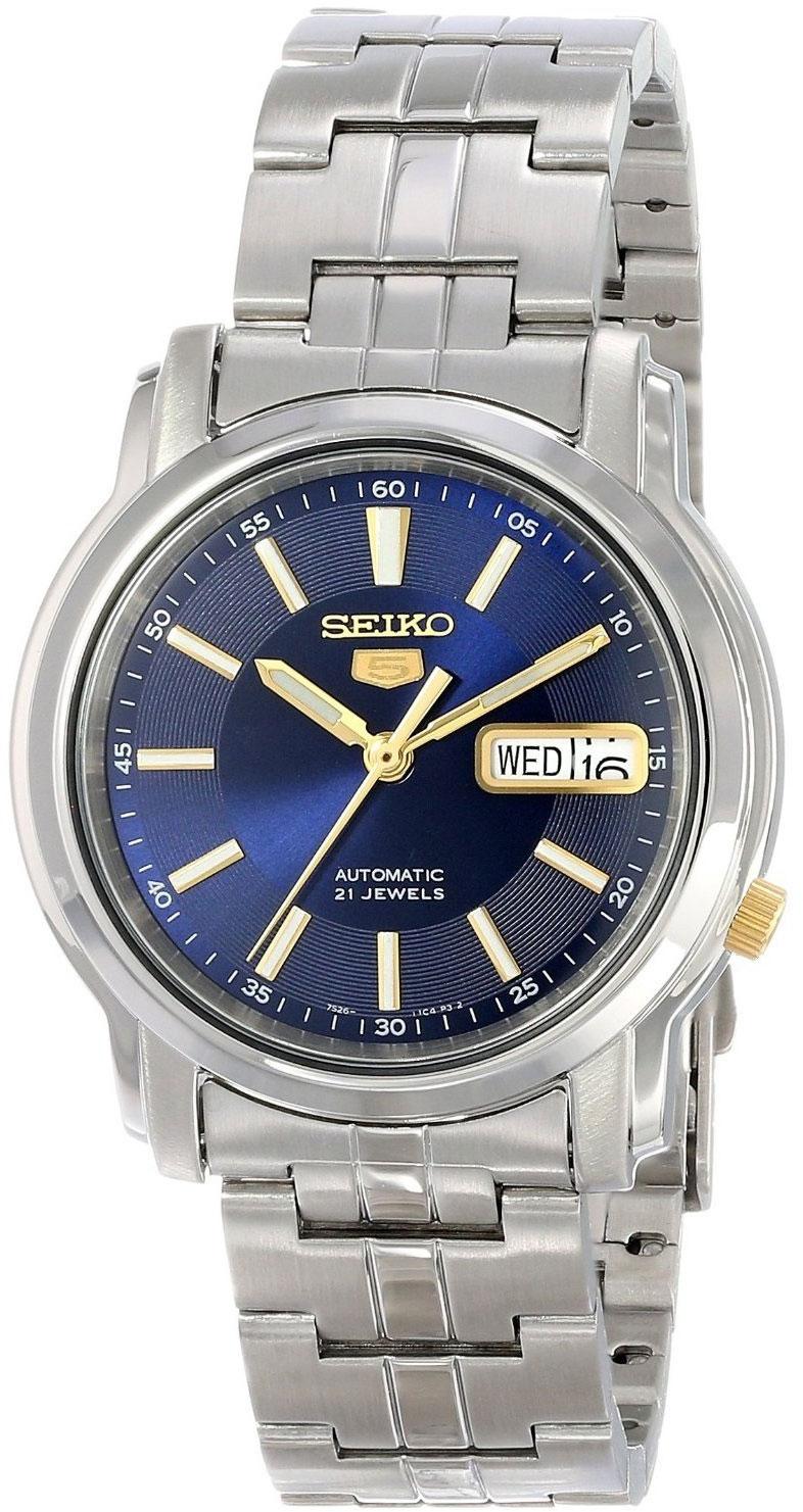 Seiko SNKL79K Takvimli 41 mm Çelik Kordon Analog Kol Saati