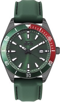 Slazenger SL.09.2174.2.03 Takvimli 44 mm Yeşil Deri Kordon Analog Erkek Kol Saati