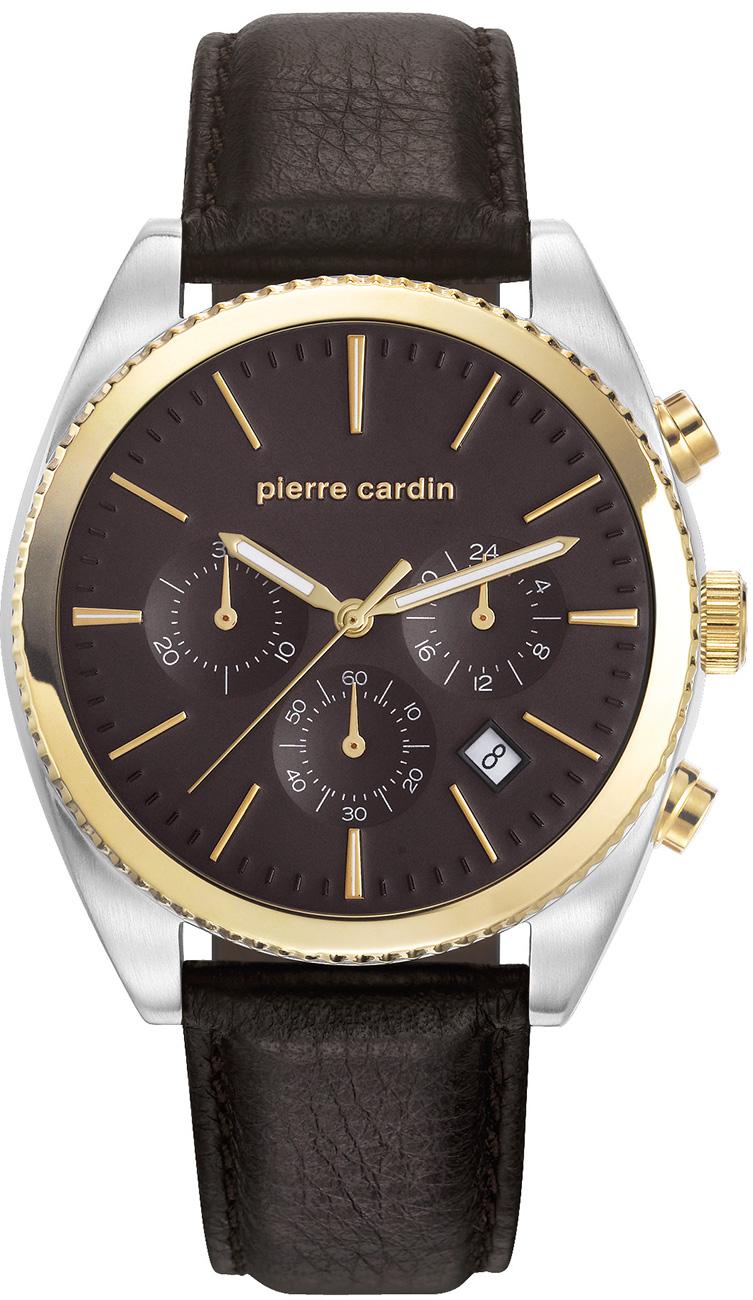 Pierre Cardin PC107541F02 Takvimli 41 mm Siyah Deri Kordon Analog Kol Saati