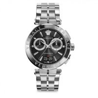 Versace VRSCVBR080017 Takvimli 45 mm Çelik Kordon Analog Erkek Kol Saati