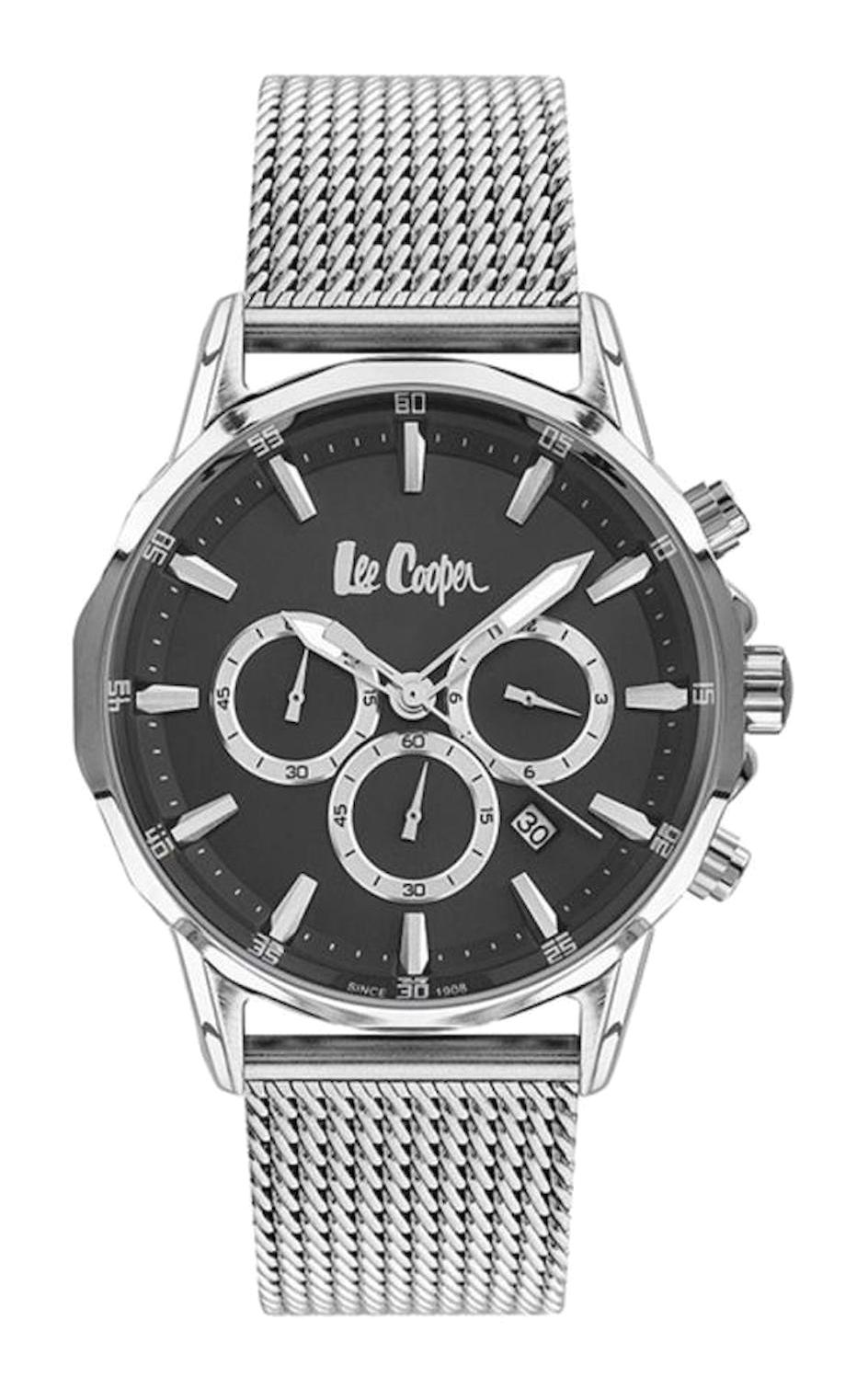 Lee Cooper LC07280.350 Takvimli 45 mm Çelik Kordon Analog Erkek Kol Saati