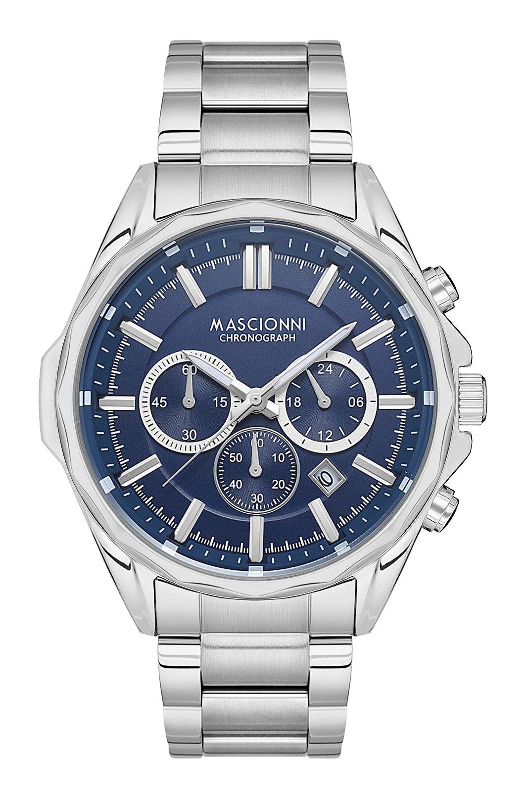 Mascionni M.1.2184.03 Takvimli 45 mm Metal Kordon Analog Erkek Kol Saati
